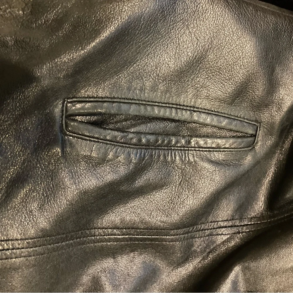 Amalfi Black Leather Jacket - Men’s - Large